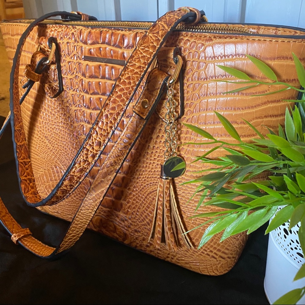 Brand new faux crocodile skin purse